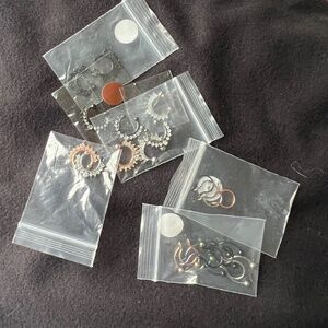 NWT 19 Faux Nose Septum Rings